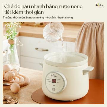 [CHÍNH HÃNG] Nồi nấu chậm BEAR 1,5L Bản Tiếng Việt -SB-NNC15