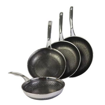 Chảo sâu Noon Song inox 3 lớp đáy từ chống dính 2 mặt KIMS COOK 26cm