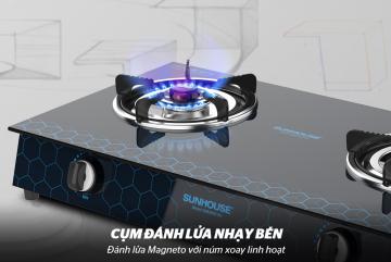 BẾP GAS DƯƠNG KÍNH SUNHOUSE SHB3065-SG