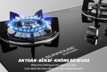 BẾP GAS ÂM KÍNH SUNHOUSE MAMA MMB6633