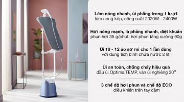 Bàn ủi hơi nước đứng Philips GC625/29