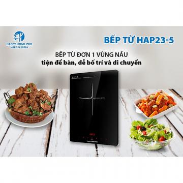 BẾP ĐIỆN TỪ ĐƠN HAP23-5 + Tặng 1 chảo xào inox 304, size 26 cm