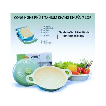 Nổi lẩu Arisu kháng khuẩn 7 lớp (28cm)