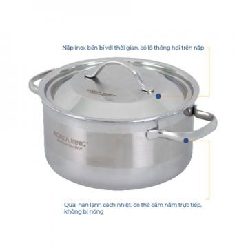 Nồi inox Korea King KP-S5PLY - Hàng chính hãng