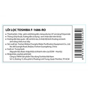 Lõi lọc R.O Toshiba số 2 F-1686-RO