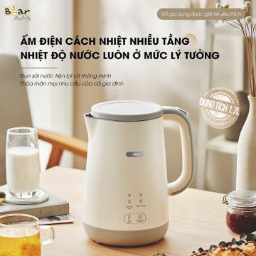 Ấm đun nước giữ nhiệt Bear SB-ST17T (1.7L) QUốc tế