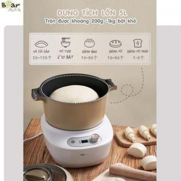 Máy nhào bột tự động 5L Bear HMJ-A50E2 Bản nội địa Tiếng trung