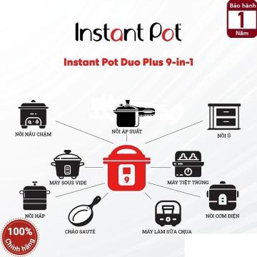 Nồi áp suất điện Instant POT Duo Plus 60 9-in-1 - Hàng chính hãng