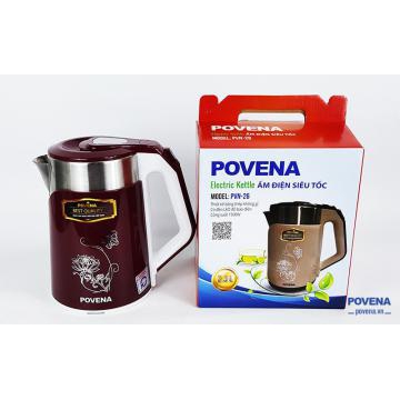 ẤM SIÊU TỐC POVENA PVN-26 (2,3L) RUỘT INOX 304 VÀNH LIỀN KÍN