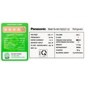 Tủ lạnh Panasonic Inverter 589 lít NR-F603GT-X2